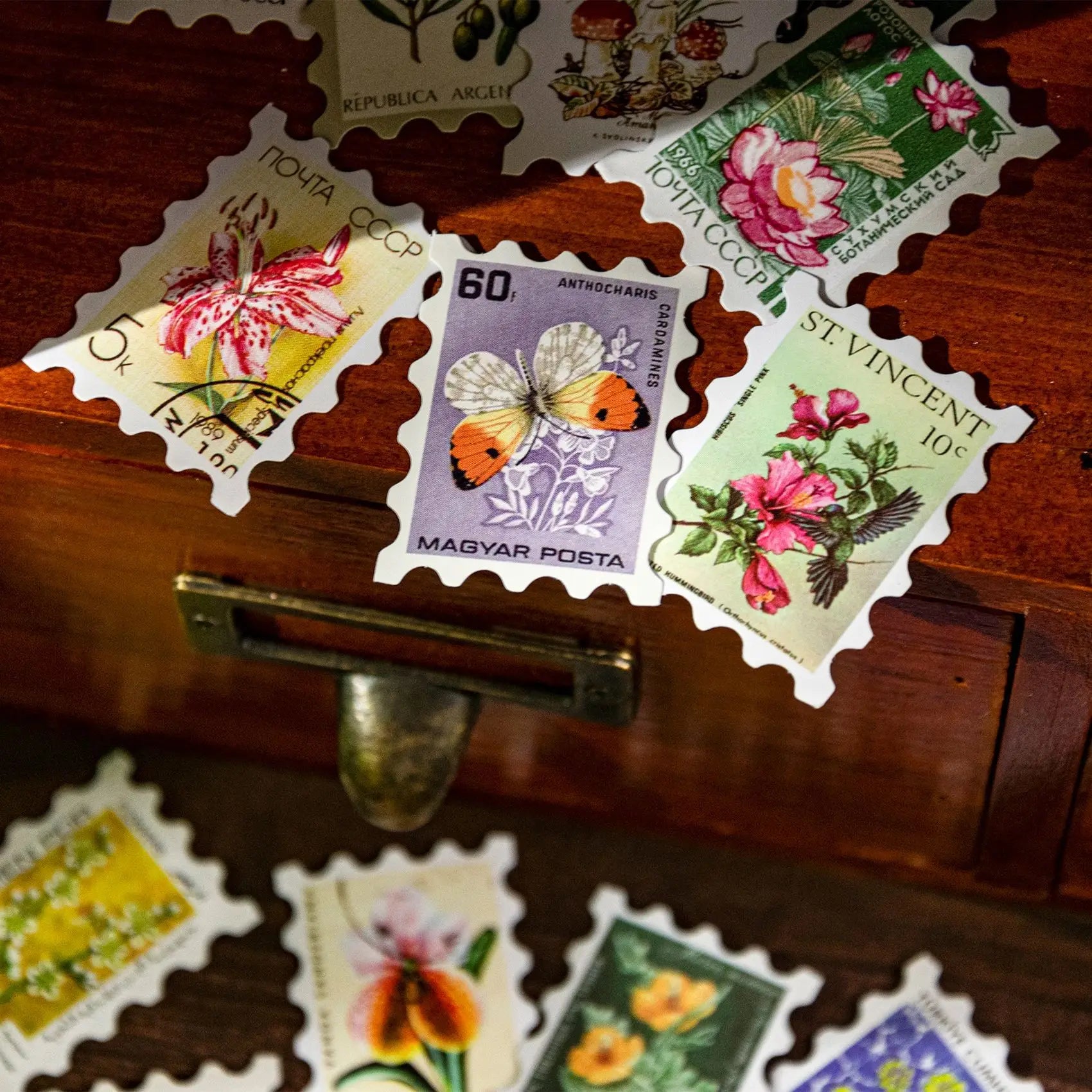 Vintage Mini Art Card Sticker Pack