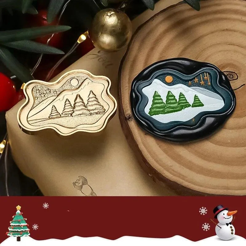 Merry Christmas Wax Seal Heads for Journaling & Scrapbooking - PaperWrld