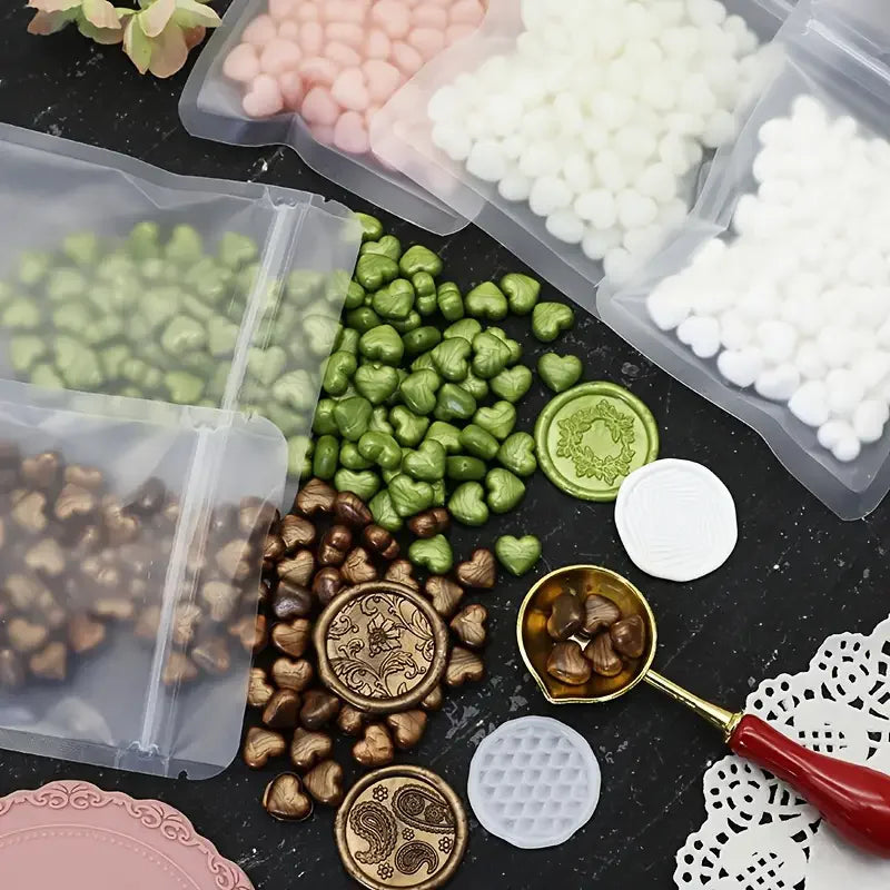 Heart-Shaped Sealing Wax Beads