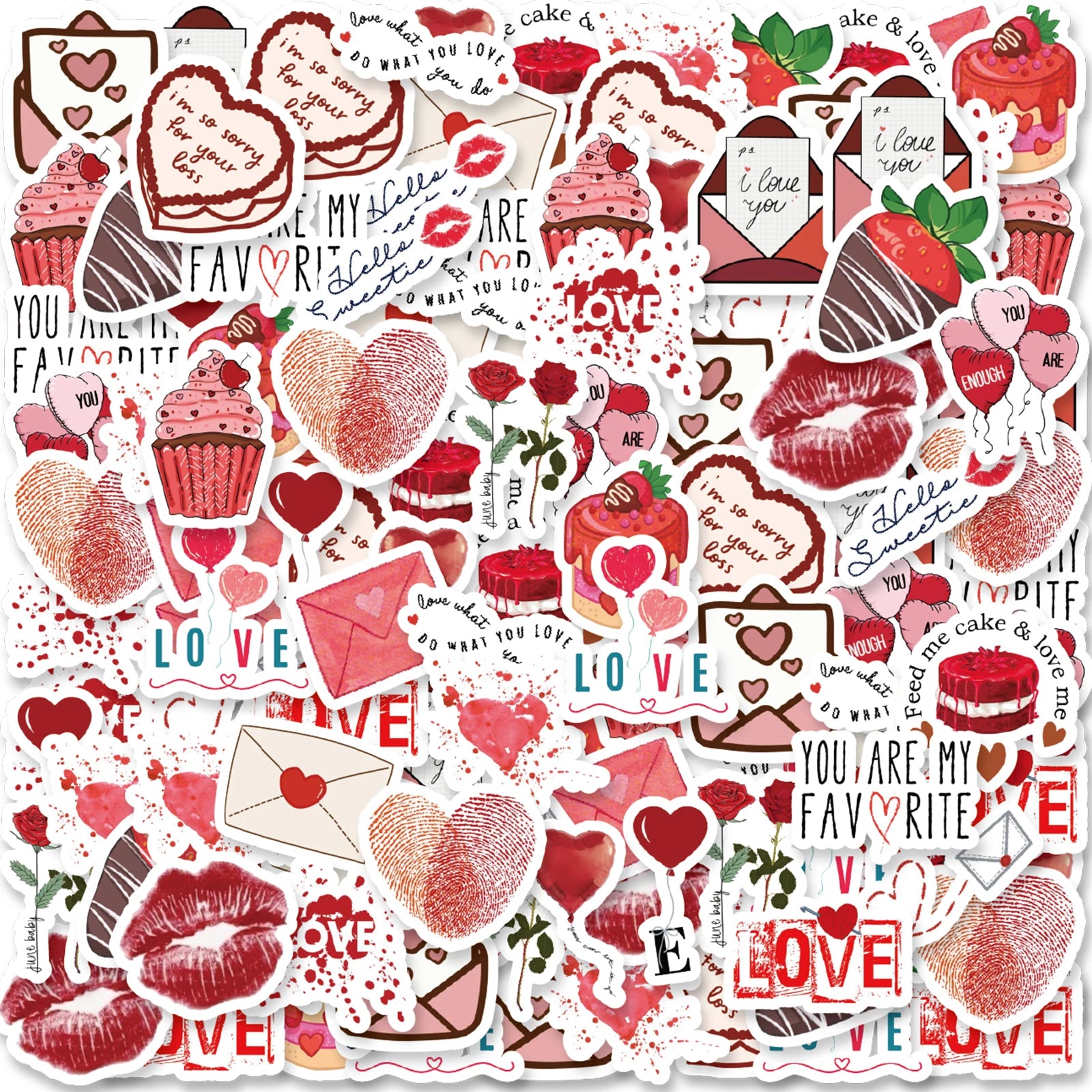 Aesthetic Pink Paper Stickers