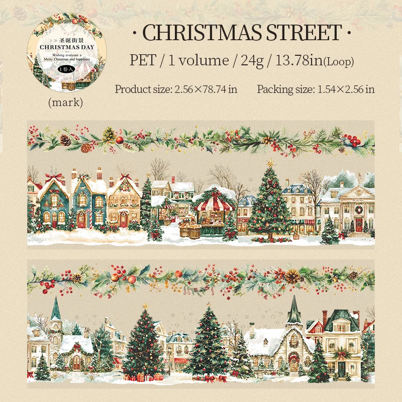 Christmas Day PET Washi Tape Collection
