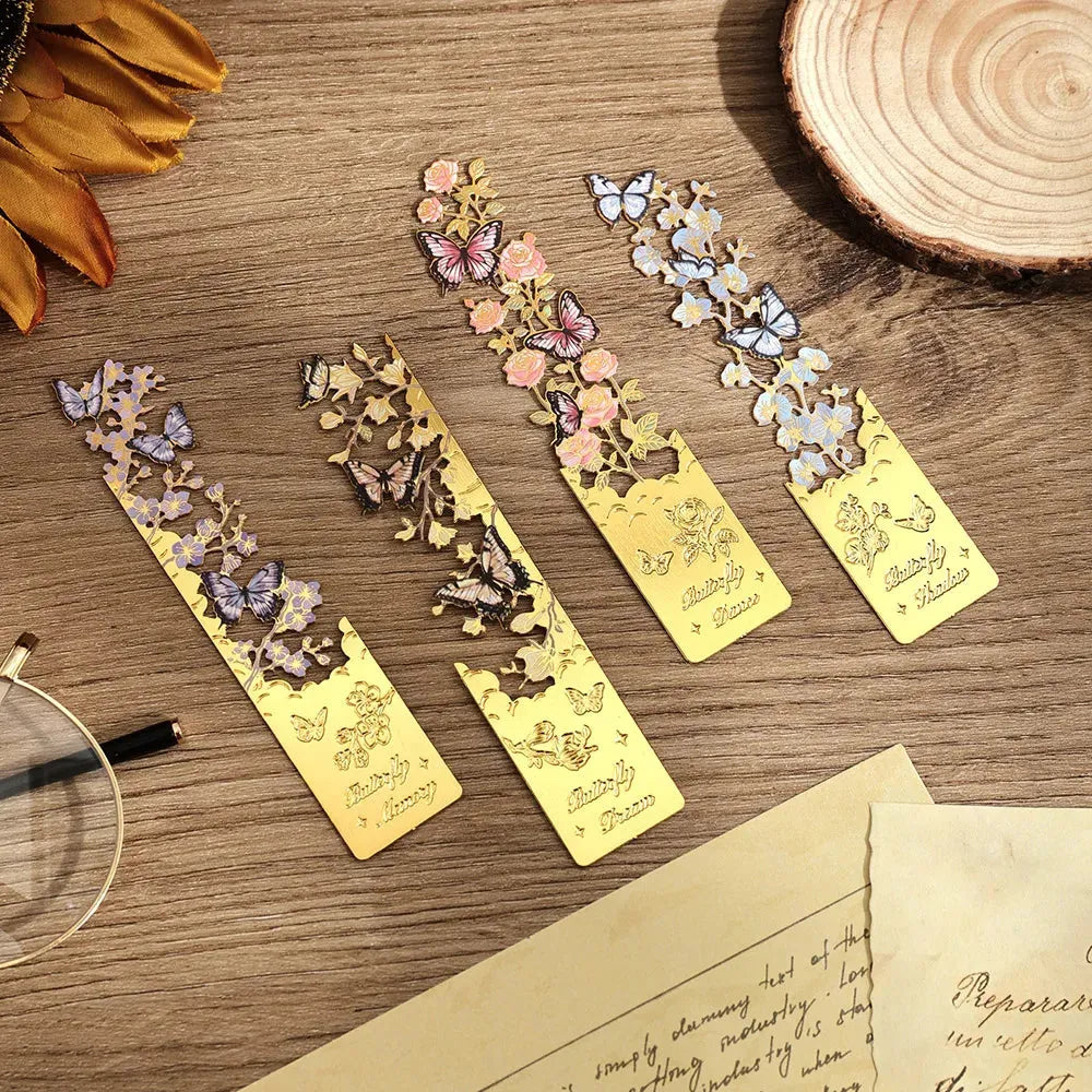 Butterfly Shadow Metal Bookmark