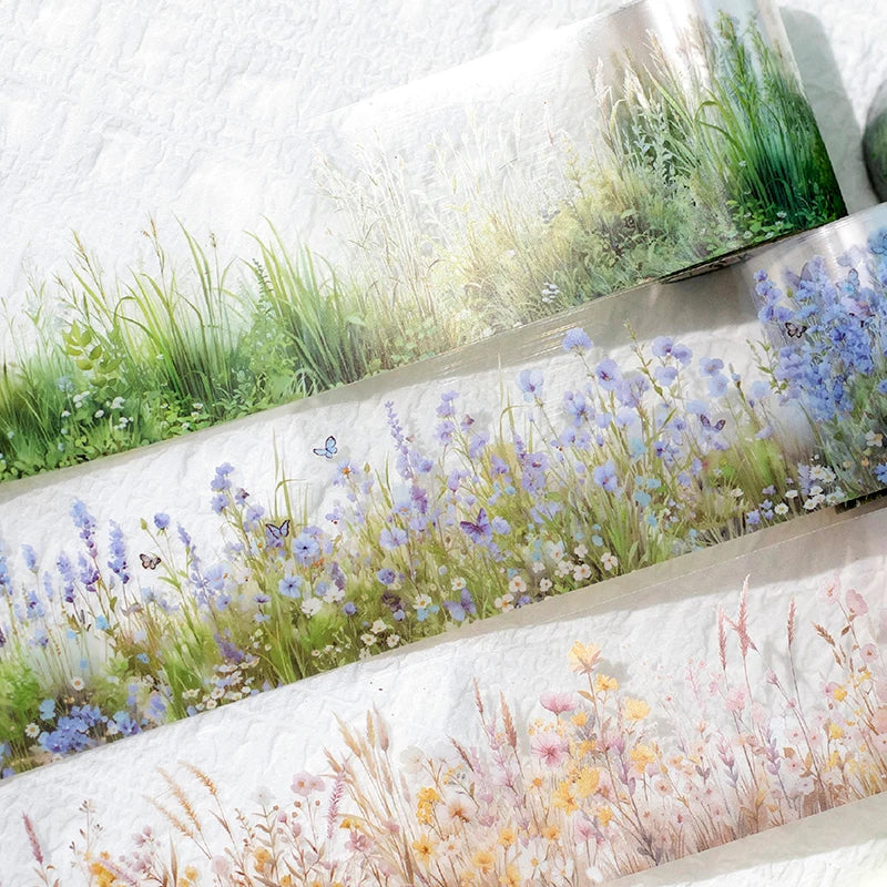 Green Notes Botanical PET Washi Tape