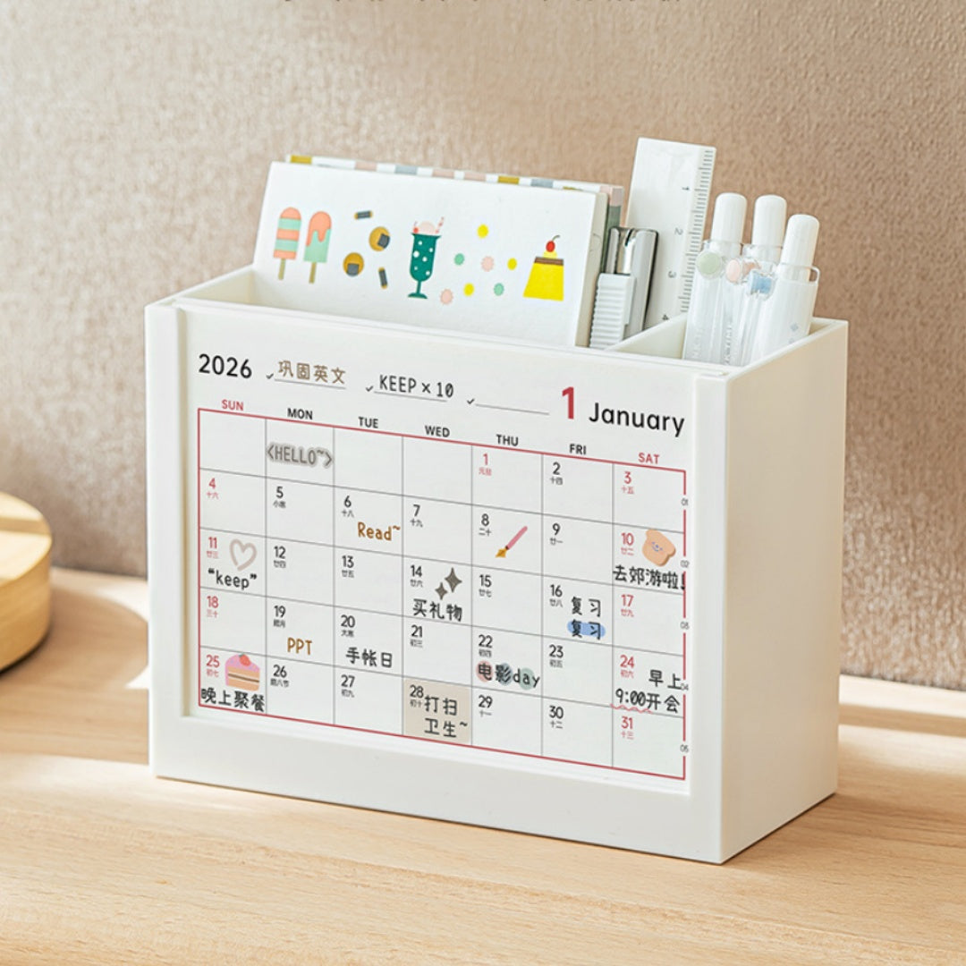 2026 Desk Planner Calendar Organizer