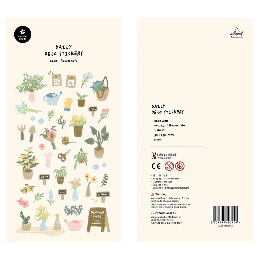 Korean Aesthetic Die-Cut Sticker Sheet