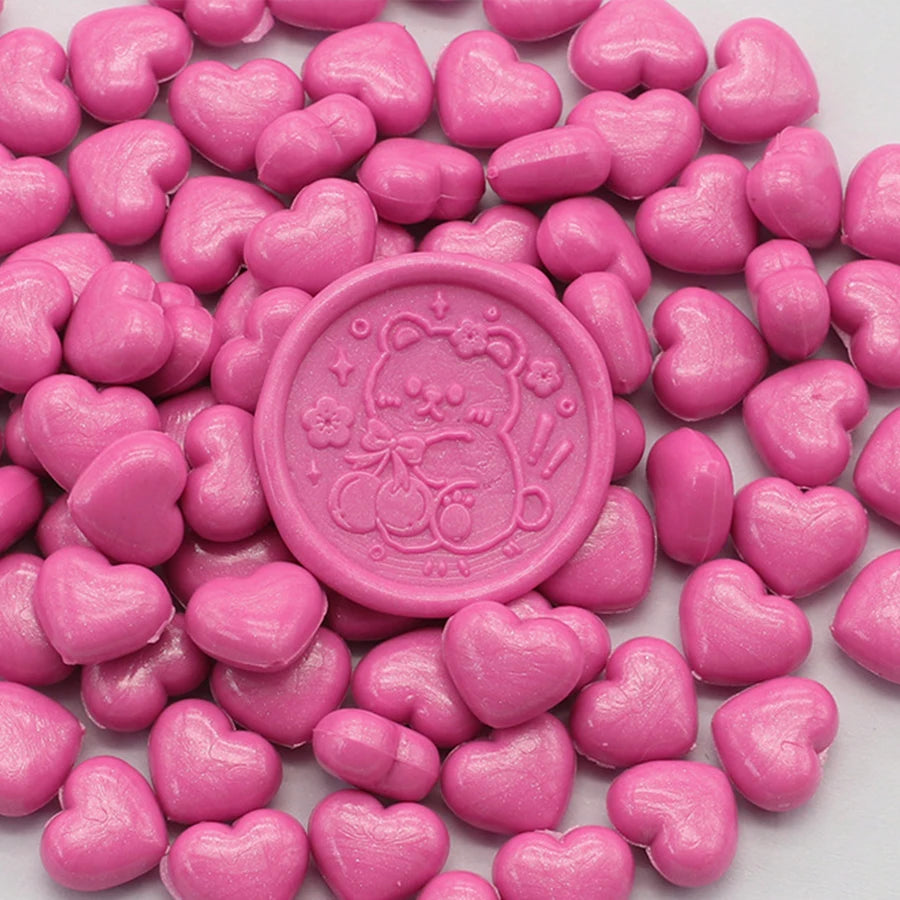 Heart-Shaped Sealing Wax Beads