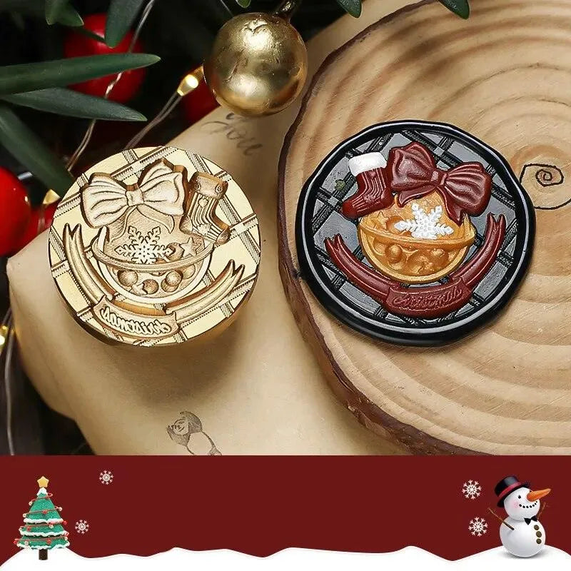 Merry Christmas Wax Seal Heads for Journaling & Scrapbooking - PaperWrld