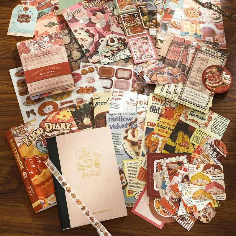 Sweet Bakery Food Diary Vintage Scrapbooking Box