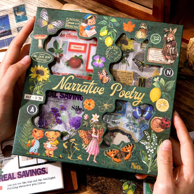 Narrative Poetry PET Sticker Collection