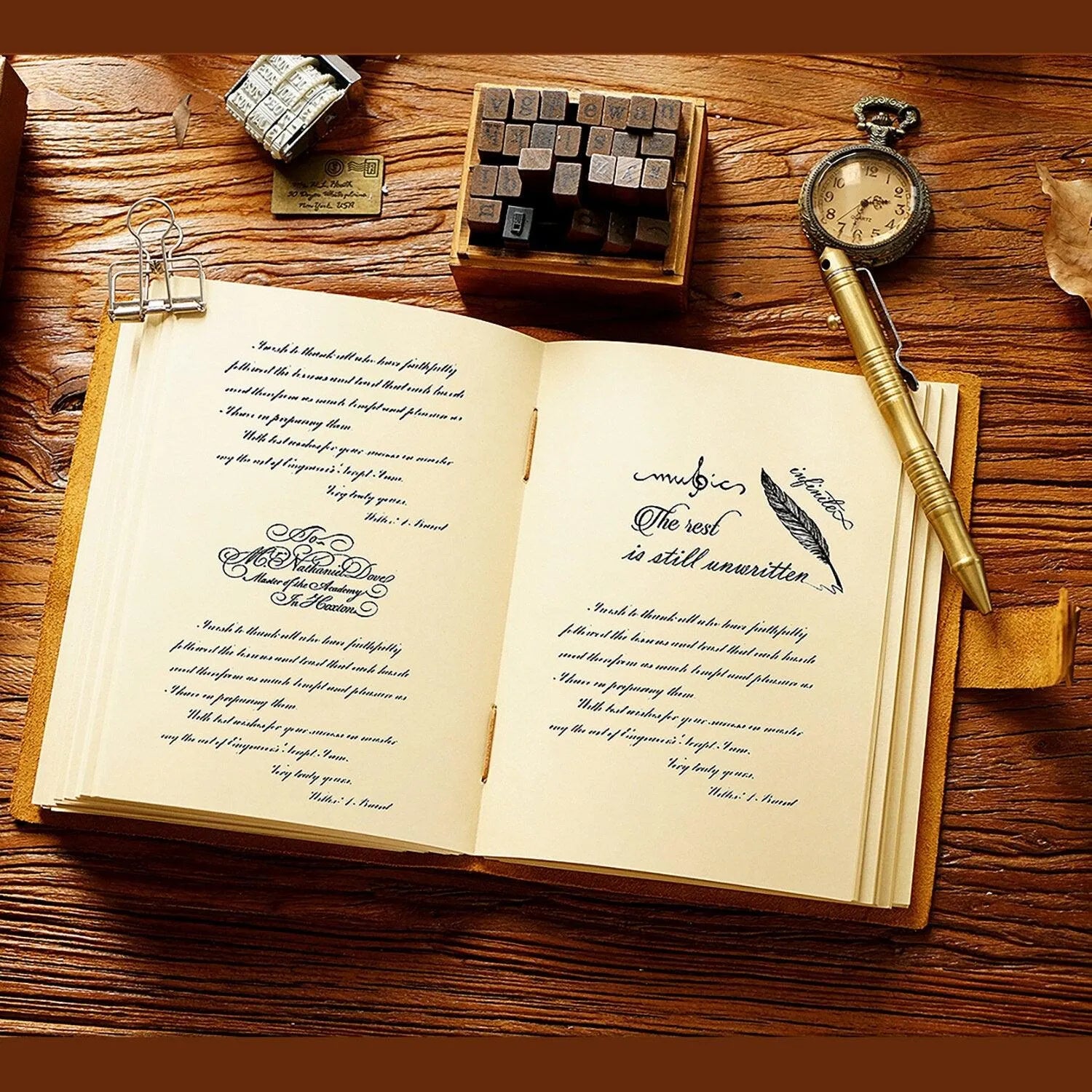 Smooth and Embossed Kraft Paper Leather Notebook for Journaling & Scrapbooking - PaperWrld