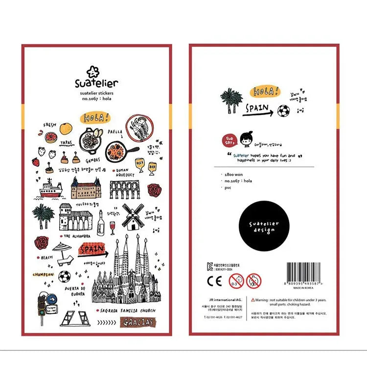 Korean Aesthetic Die-Cut Sticker Sheet