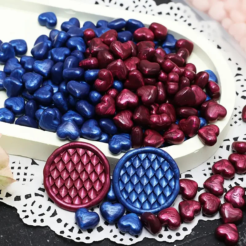 Heart-Shaped Sealing Wax Beads