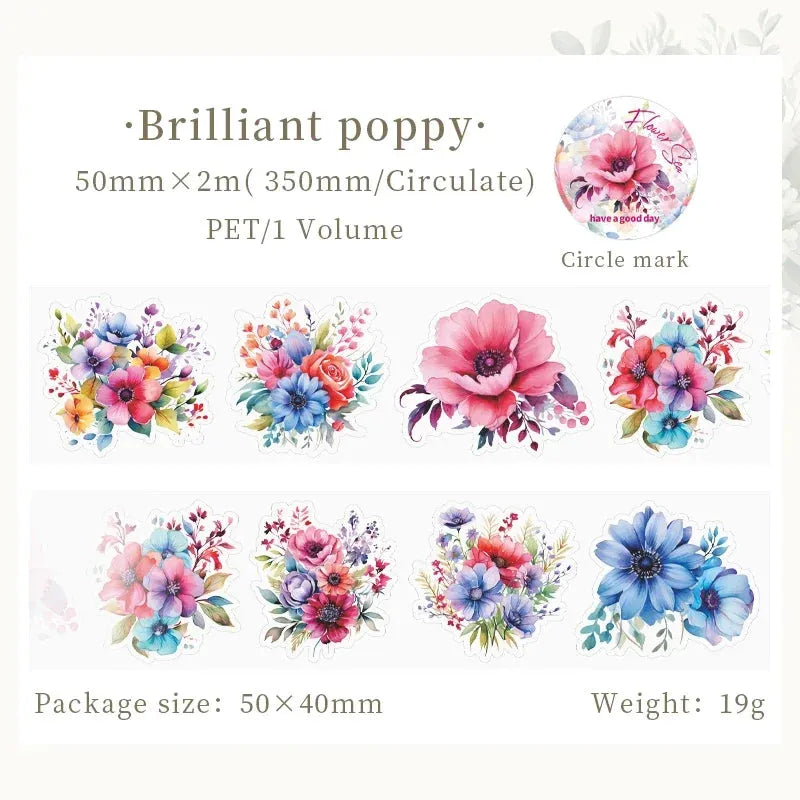 Enchanted Bloom PET Washi Tape