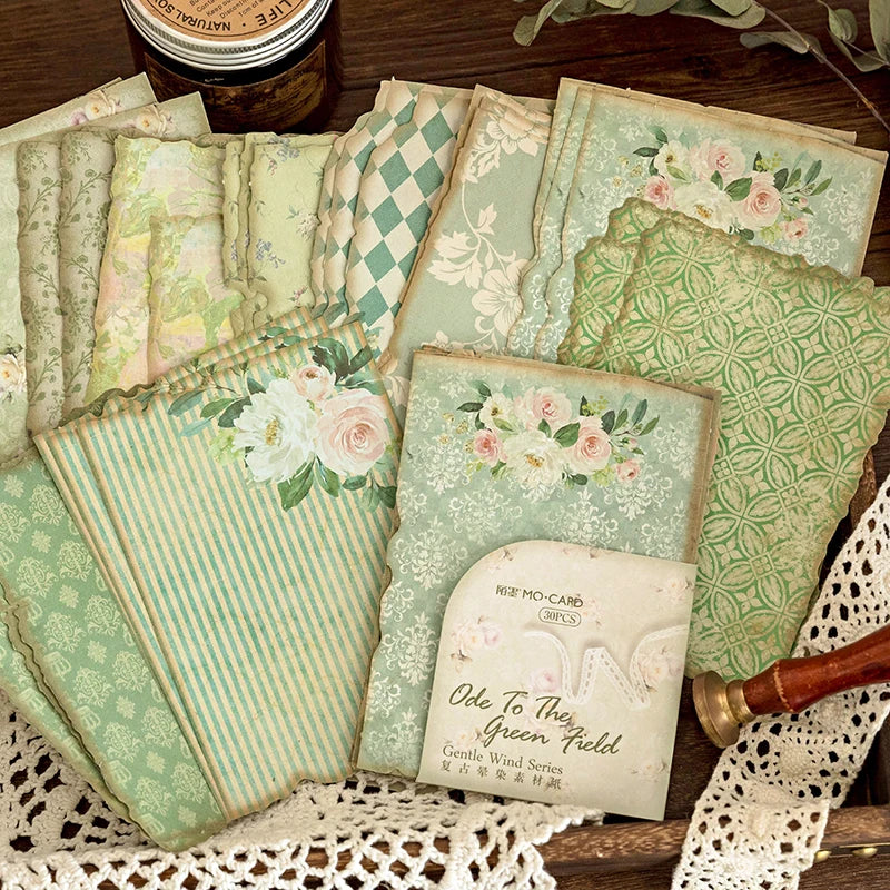 Vintage Aesthetic Ephemera Paper Pack
