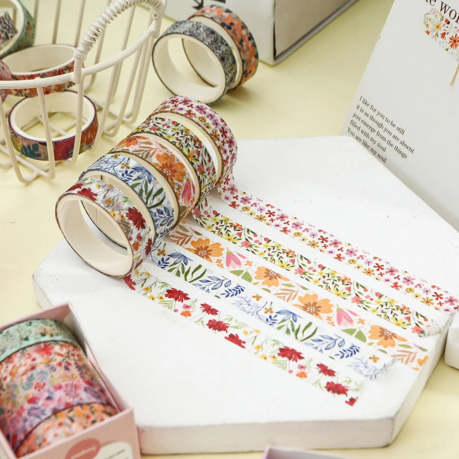 Spring Flowers Washi Tape Set