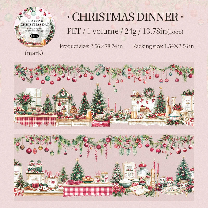 Christmas Day PET Washi Tape Collection