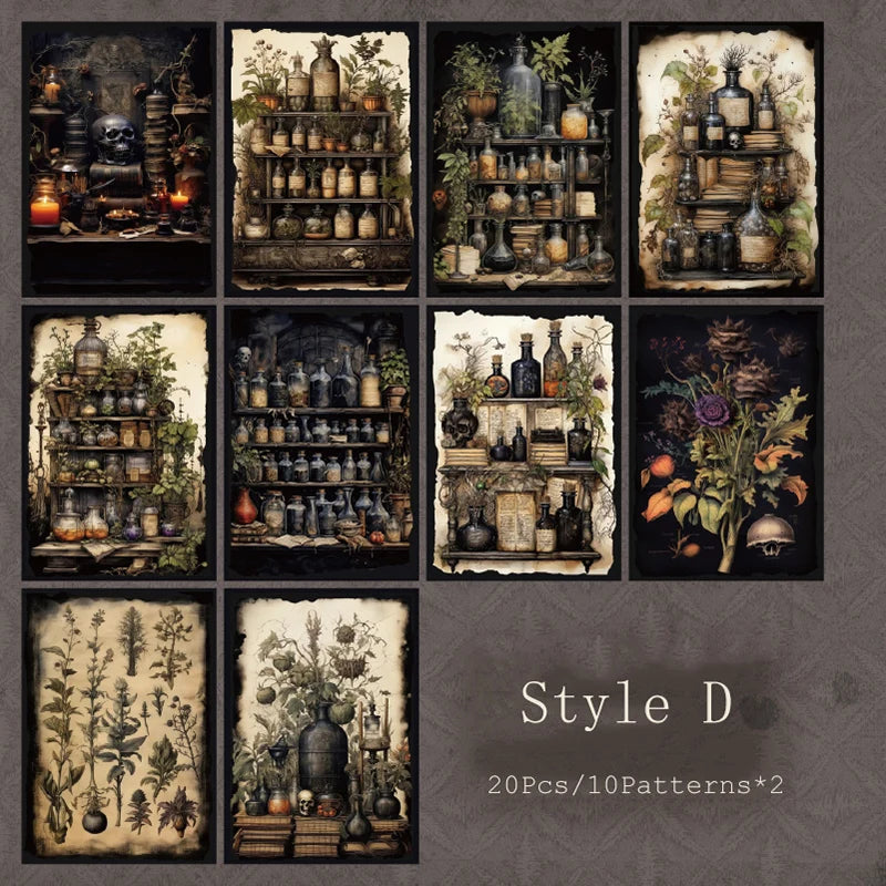 Mysterious Attraction – Gothic Ephemera Paper Set