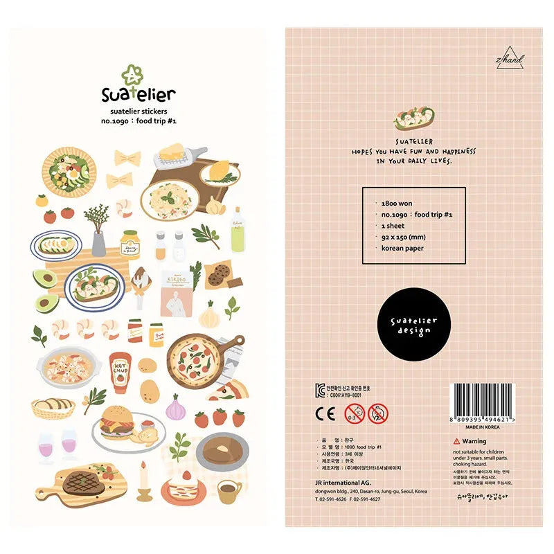 Korean Aesthetic Die-Cut Sticker Sheet
