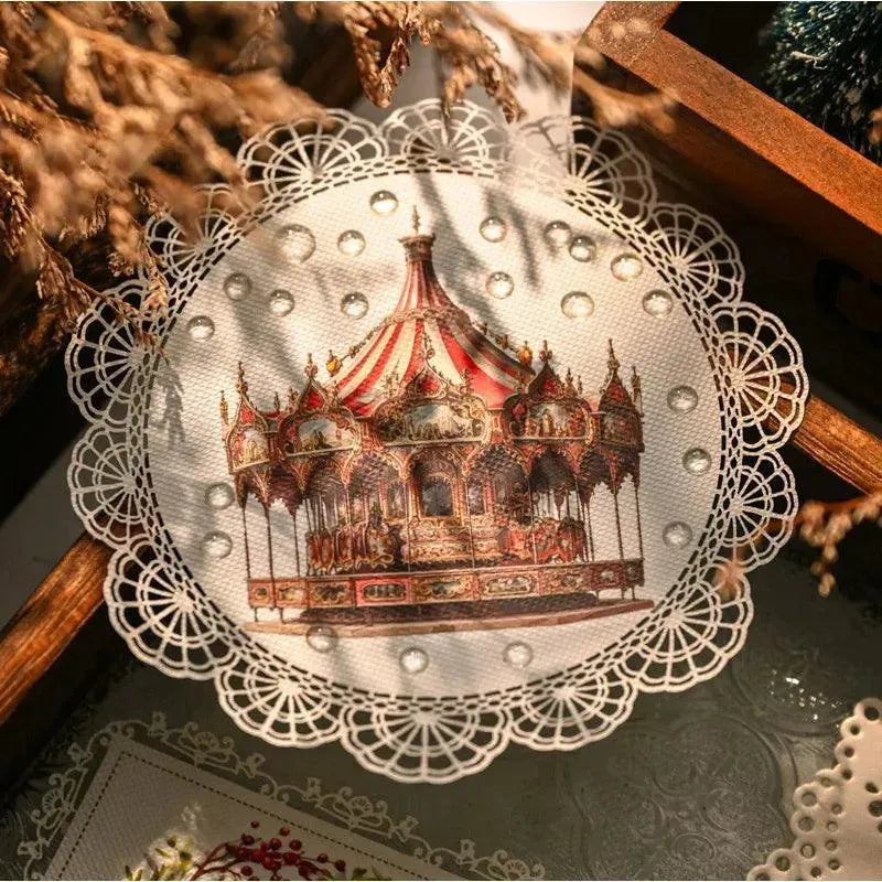 Vintage Christmas Rub-On Stickers