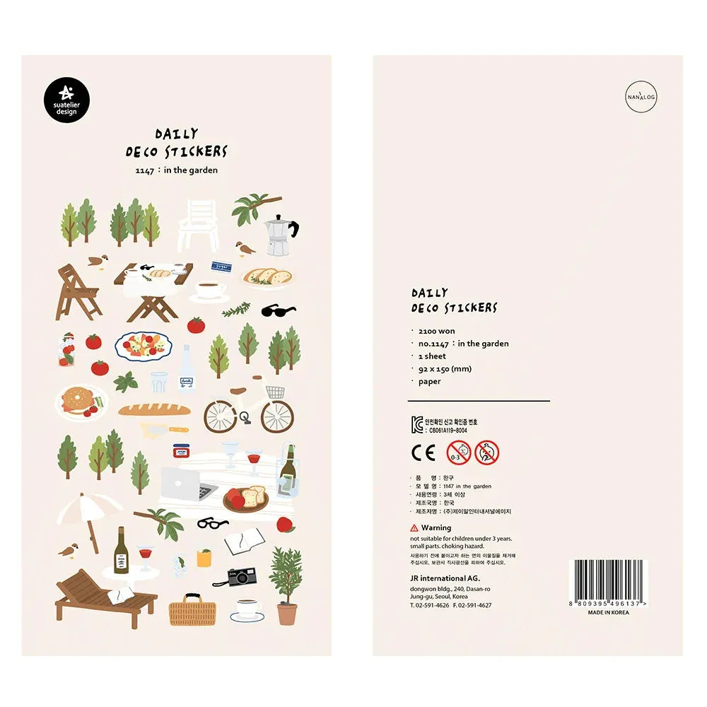 Korean Aesthetic Die-Cut Sticker Sheet