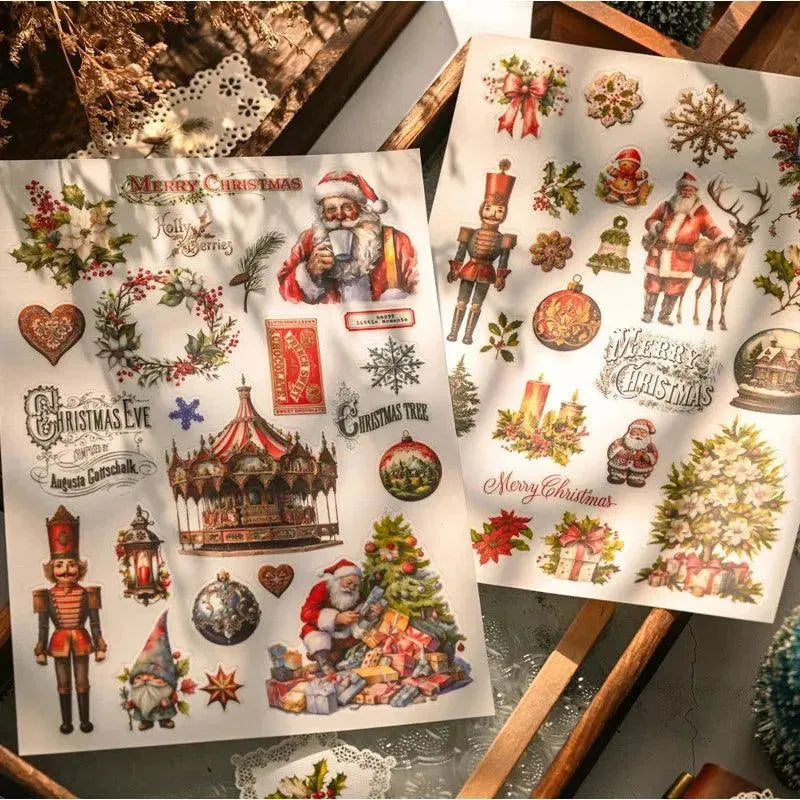 Vintage Christmas Rub-On Stickers – Up 60% Off at PaperWrld