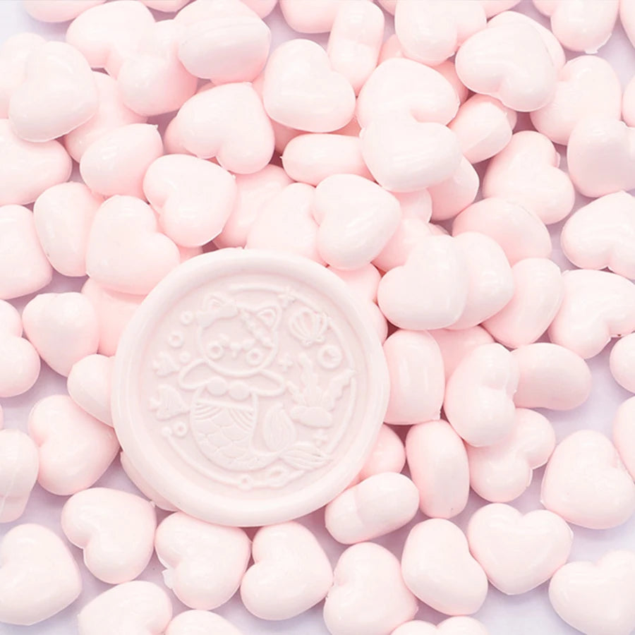 Heart-Shaped Sealing Wax Beads