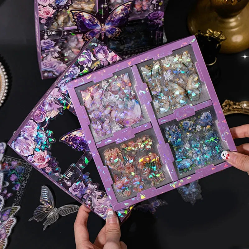 Holographic Fantasy Die-Cut Sticker Set