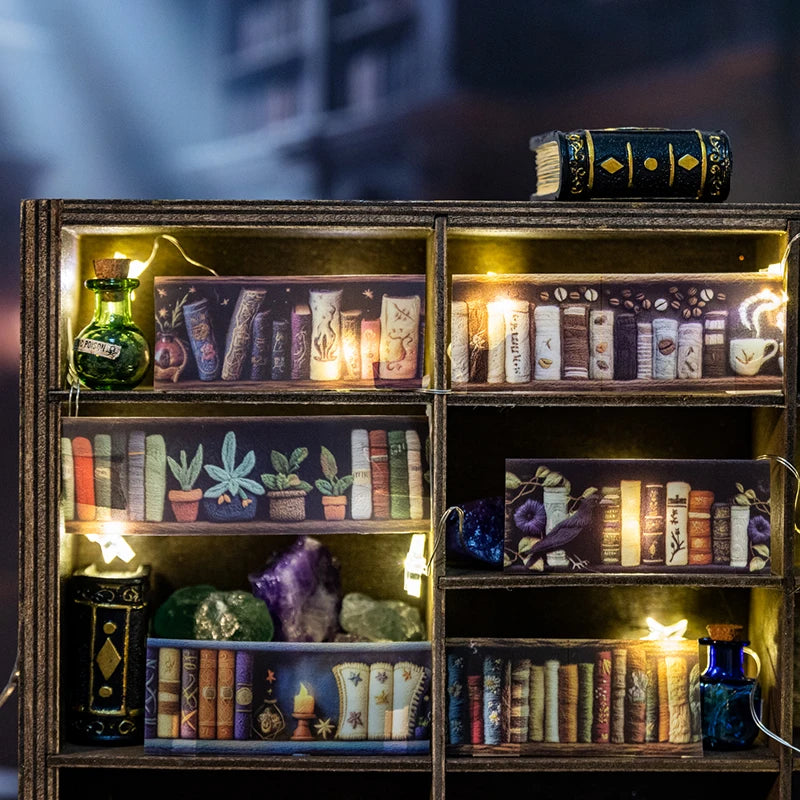 The Magician’s Bookcase PET Washi Tape