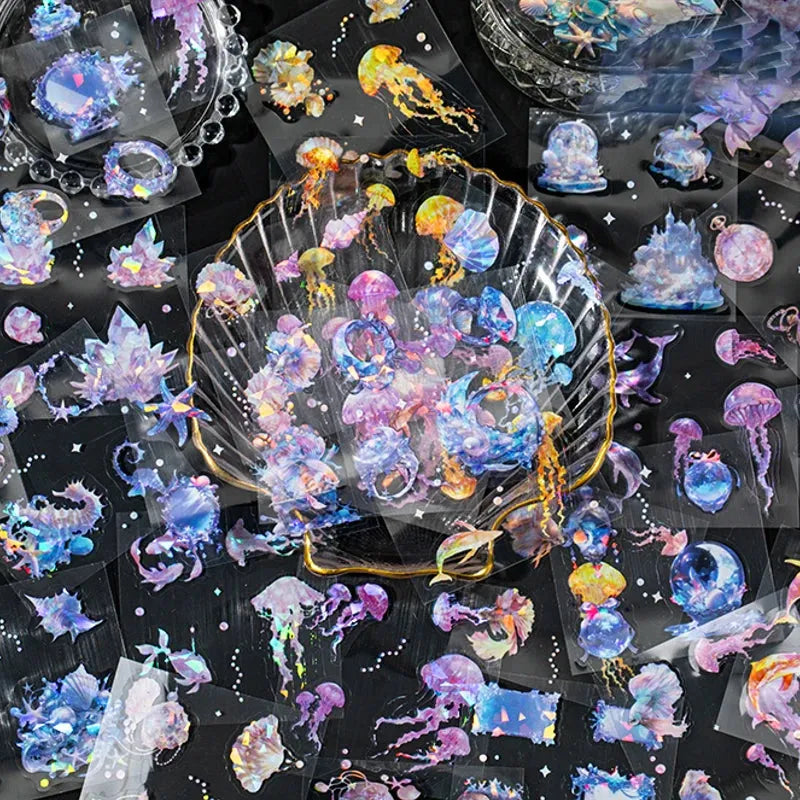 Holographic Fantasy Die-Cut Sticker Set
