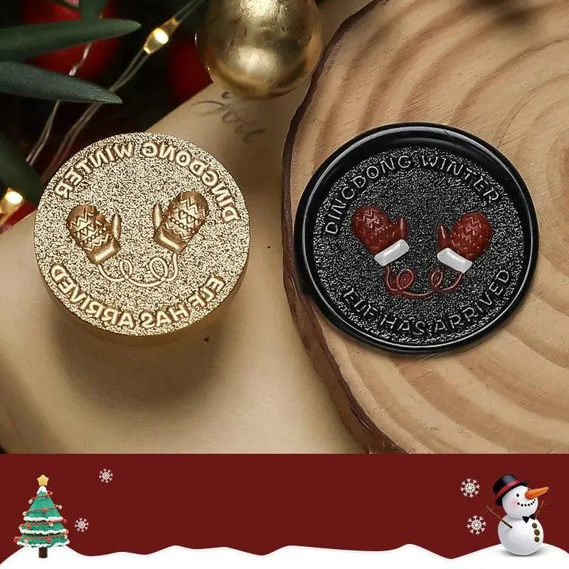 Merry Christmas Wax Seal Heads for Journaling & Scrapbooking - PaperWrld