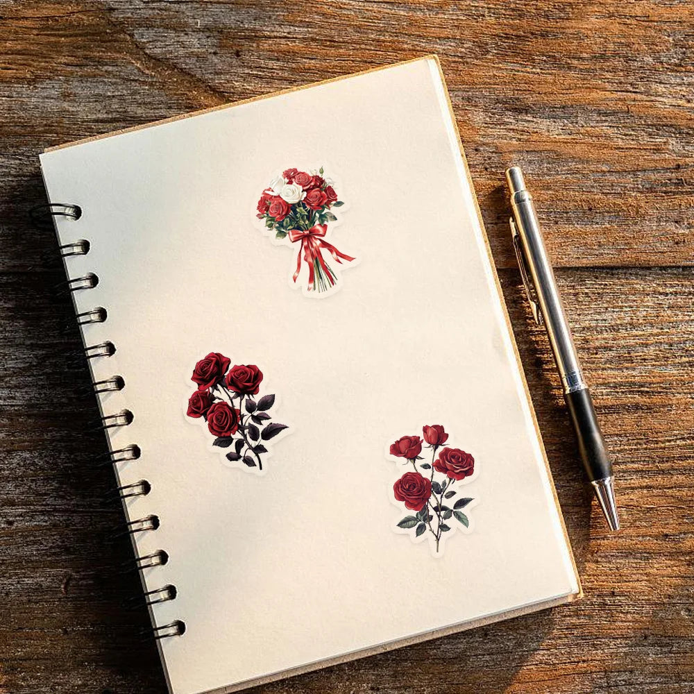 Vintage Rose Sticker Set