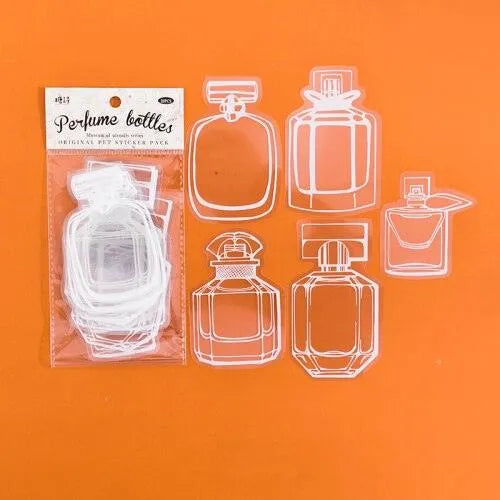 20Pcs Bottle PET Transparent Stickers for Journaling & Scrapbooking - PaperWrld