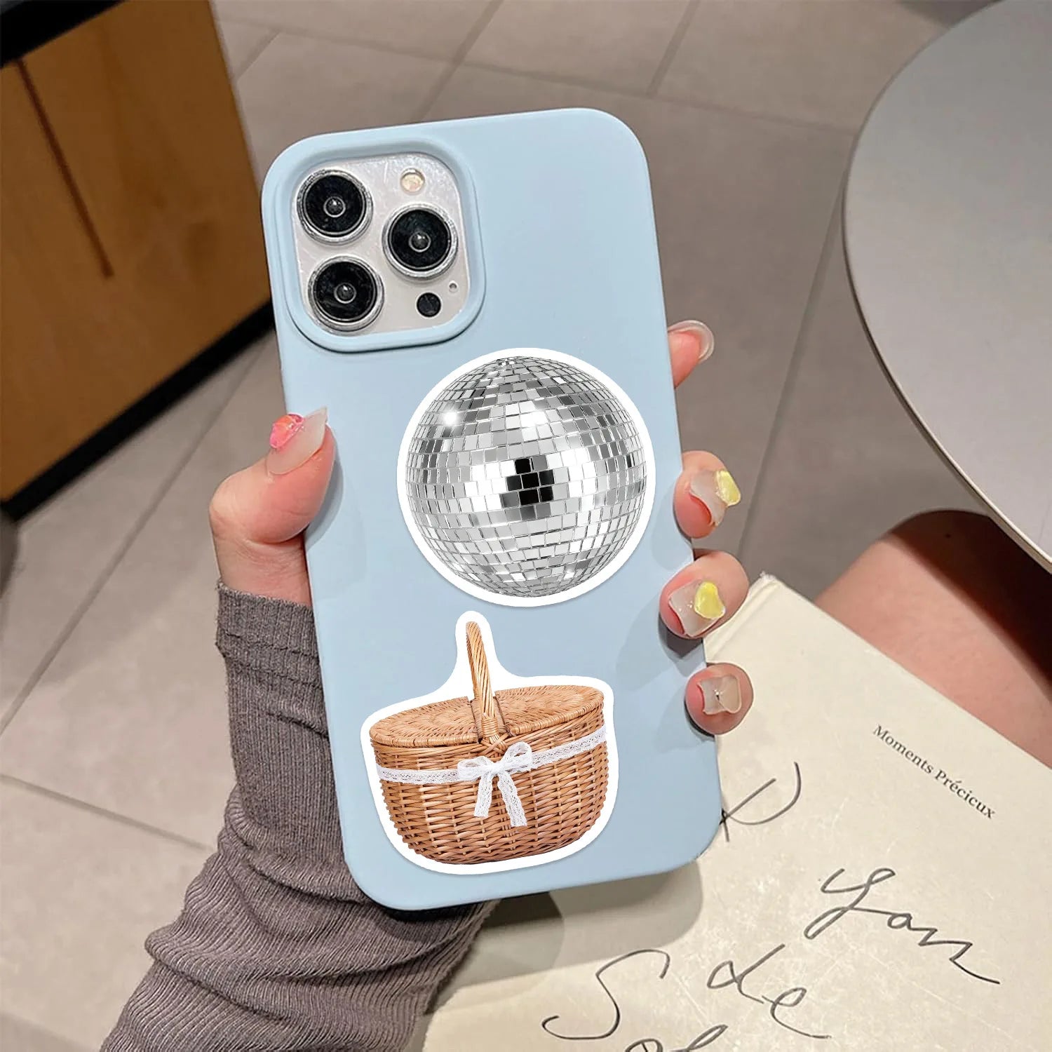 Cherry Love-Themed Paper Stickers