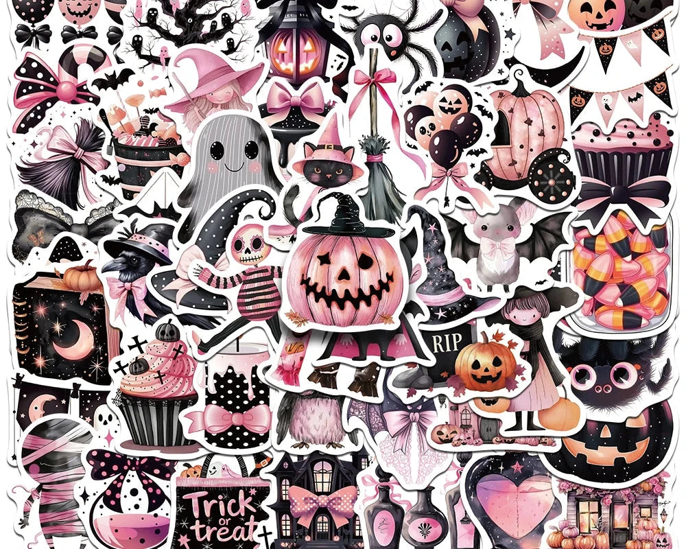 Pastel Goth Haunts Halloween Sticker Pack