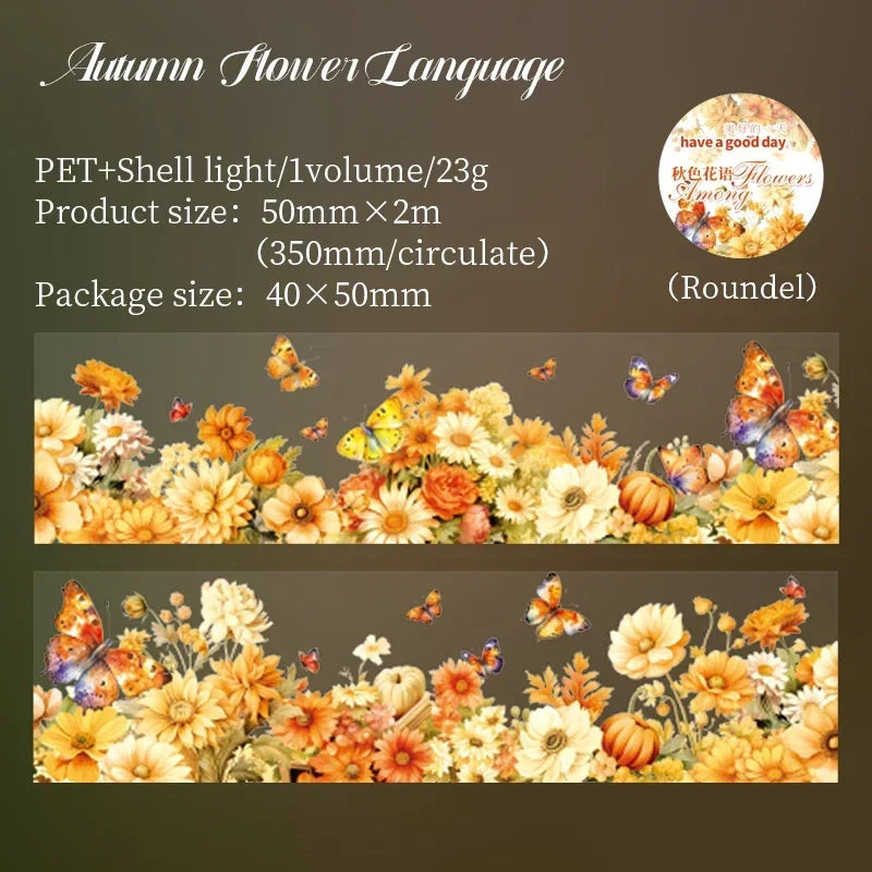Wildflower Butterfly Garden Washi Tape