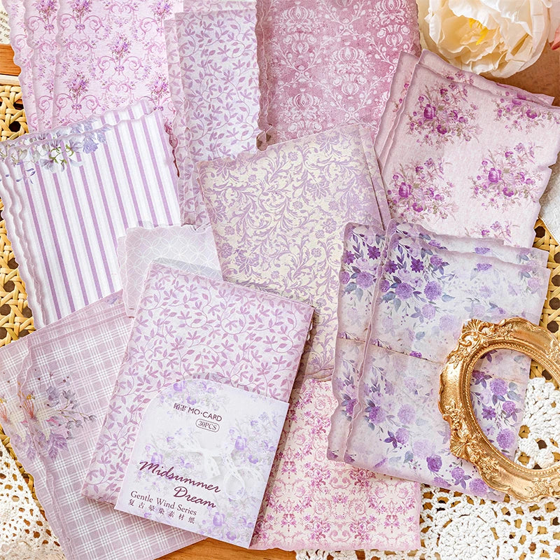 Vintage Aesthetic Ephemera Paper Pack