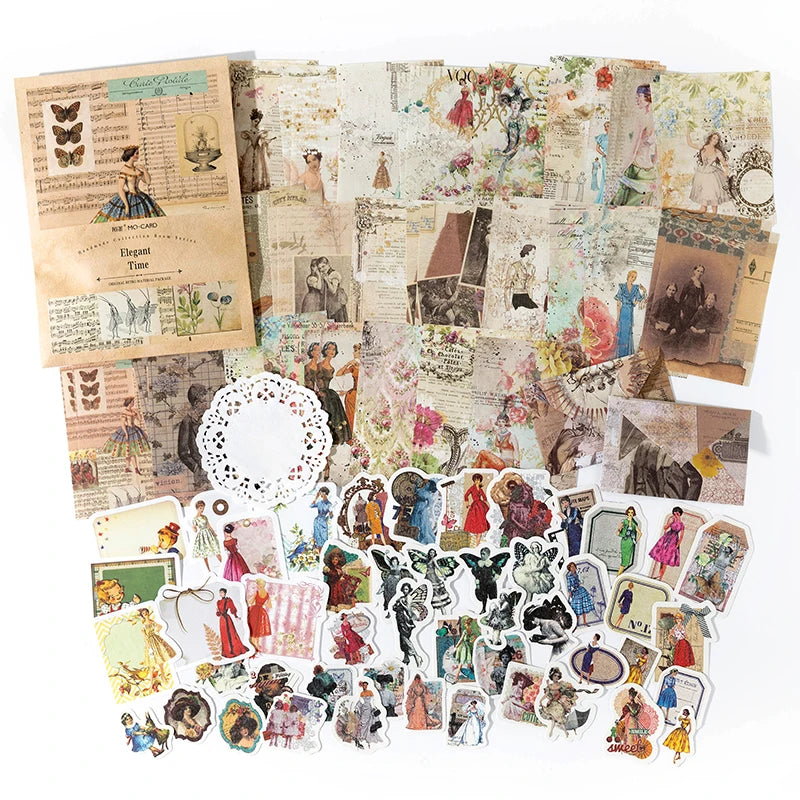 Vintage Collage Scrapbooking Kit