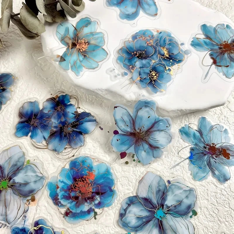 Blooming Fantasy PET Flower Sticker Pack