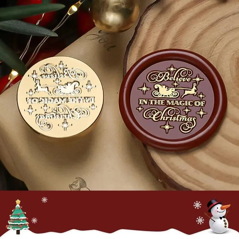 Merry Christmas Wax Seal Heads for Journaling & Scrapbooking - PaperWrld