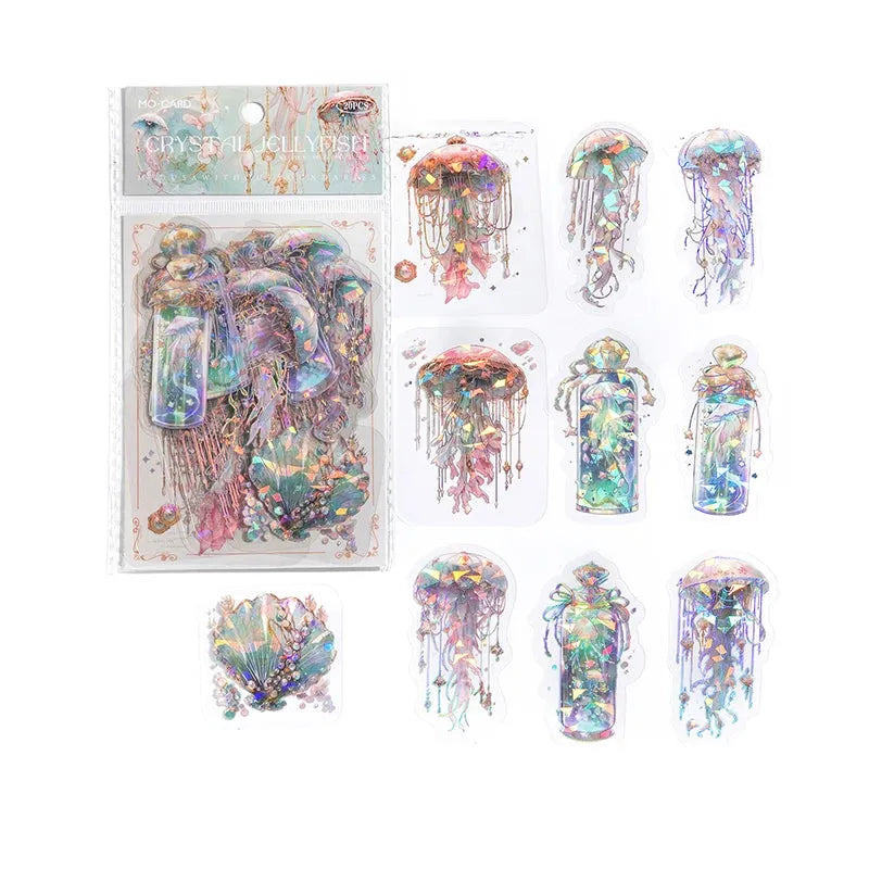 Holographic Jellyfish Sticker Pouch