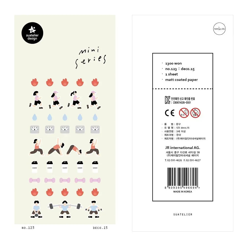 Korean Aesthetic Die-Cut Sticker Sheet