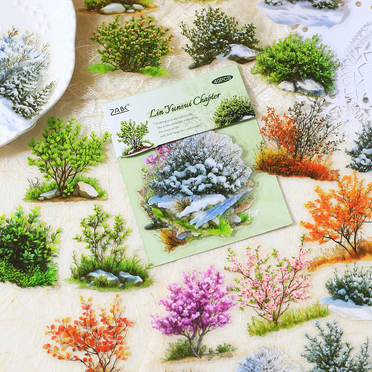 Wildflower Poetry PET Sticker Set