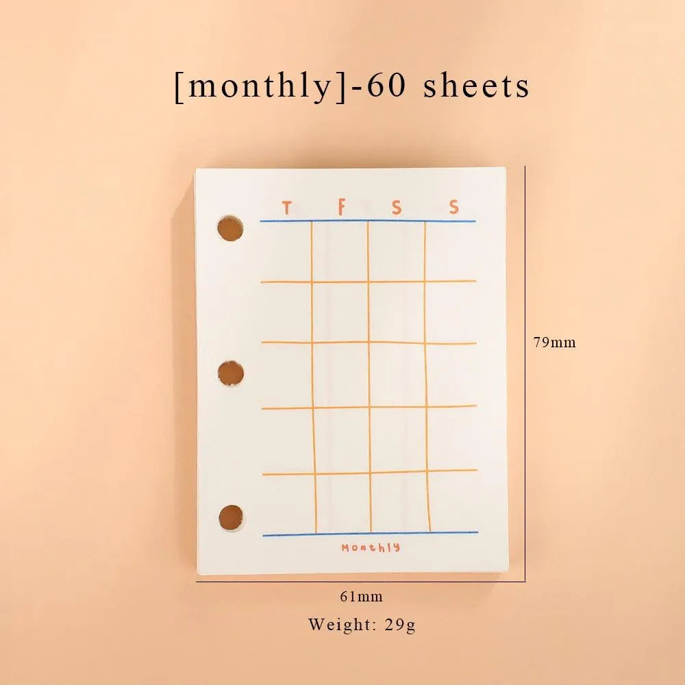 Mini Transparent Ring Binders with Storage Bag and Inserts for Journaling & Scrapbooking - PaperWrld