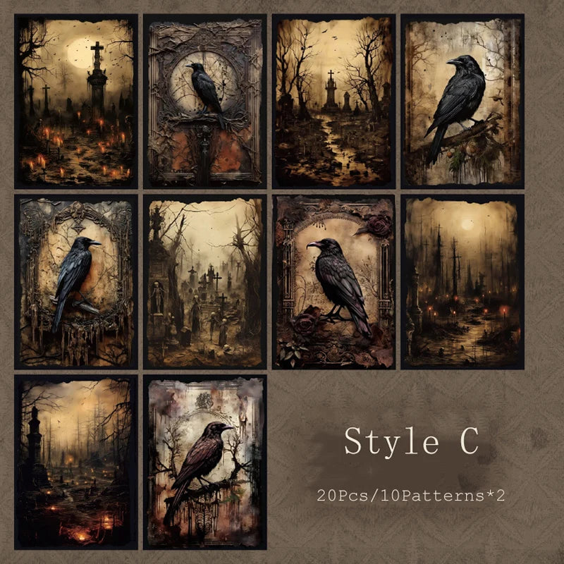 Mysterious Attraction – Gothic Ephemera Paper Set