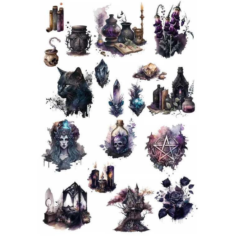 Vampire Werewolf Paper Stickers for Journaling & Scrapbooking - PaperWrld