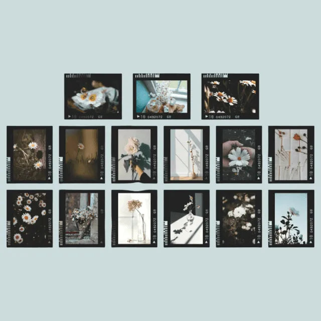 30 Pcs Photo Negative Stickers for Journaling & Scrapbooking - PaperWrld