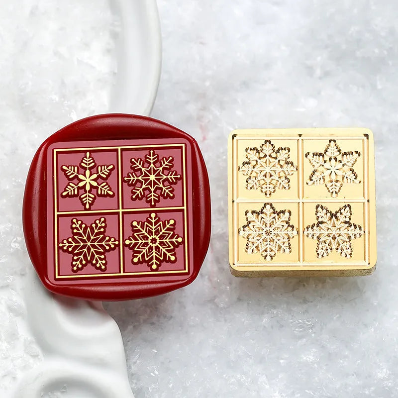 3D Solid Brass Christmas Wax Seal Stamp Head