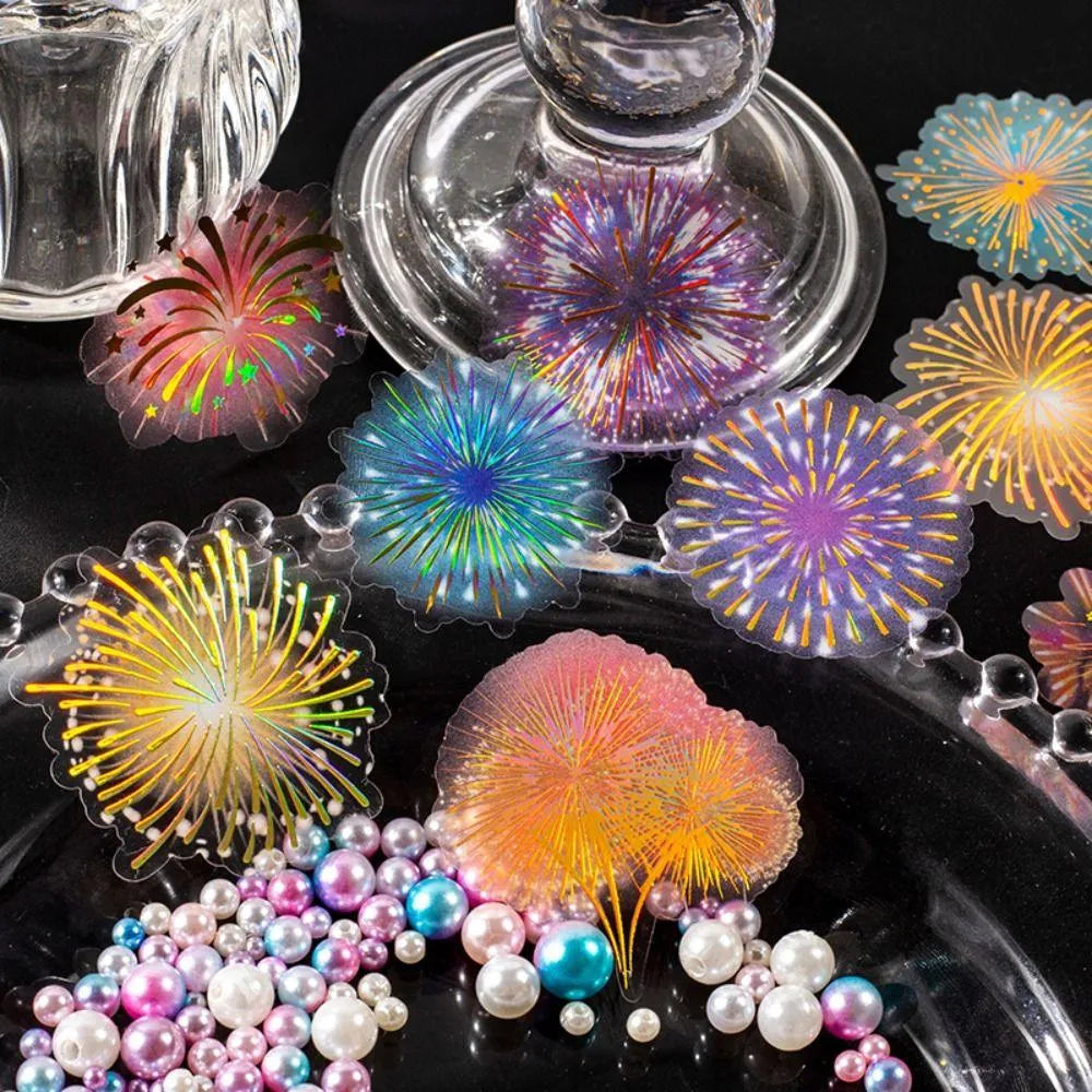 20 Pcs Fireworks PET Stickers Pack for Journaling & Scrapbooking - PaperWrld