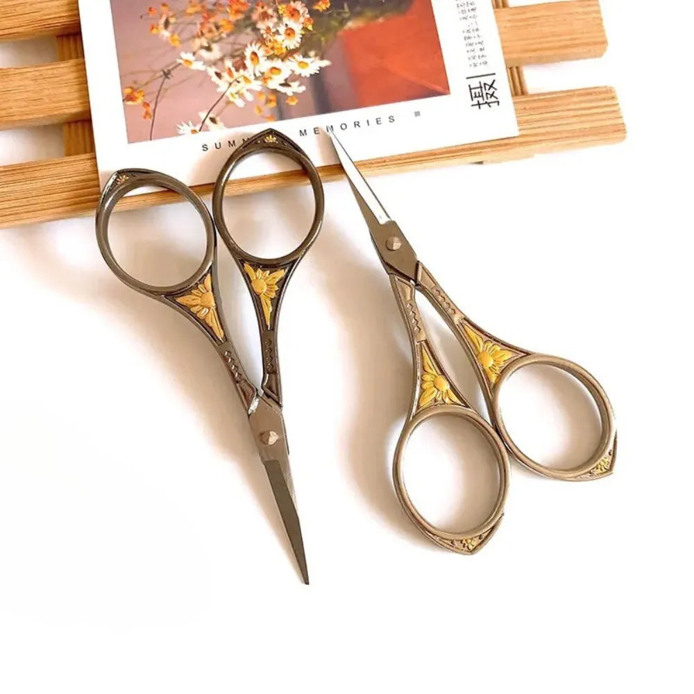 Vintage Floral Embroidery Scissors