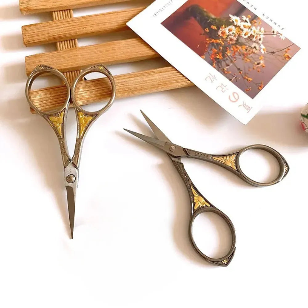 Vintage Floral Embroidery Scissors